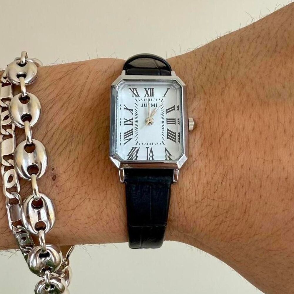 Unbranded Women's Black and Silver Watch